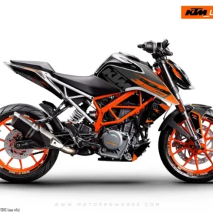 KTM 250 Duke GRAFIIKAT - "Torque" (Musta/Oranssi)