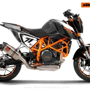 KTM 690 Duke GRAFIIKAT - "Rasorblade" (Musta/Oranssi)