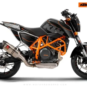 KTM 690 Duke GRAFIIKAT - "Topography" (Black/Orange)