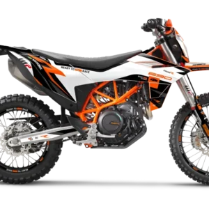 KTM 690 Enduro R 2026 GRAFIIKAT - "Torque Reloaded" (Valkoinen/Musta/Oranssi)