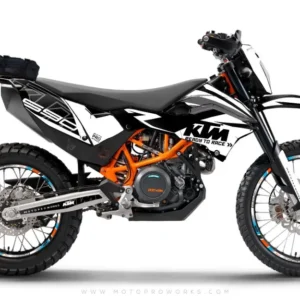 KTM 690 ENDURO GRAFIIKAT - "ABSTRAKT" (musta/valkoinen)