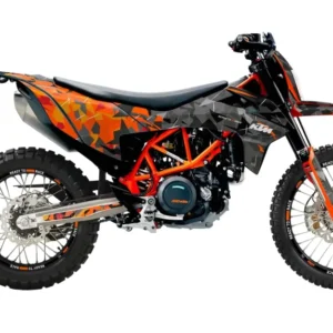 KTM 690 Enduro GRAFIIKAT - "Flake" (Musta/Oranssi)