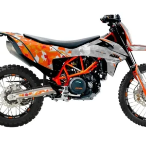 KTM 690 Enduro GRAFIIKAT - "Flake" (Oranssi/Harmaa)