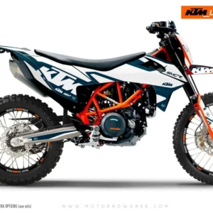 KTM 690 Enduro GRAFIIKAT - "Mounty" (Sininen/Valkoinen)