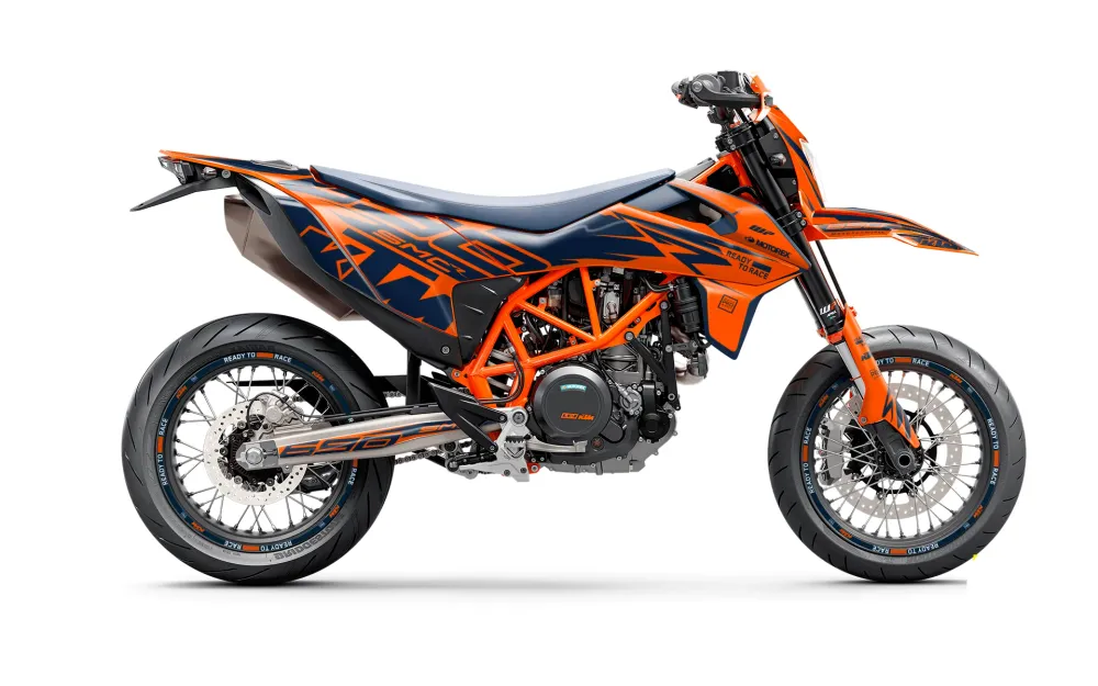 KTM 690 Enduro GRAFIIKAT - "Quickshift" (Oranssi/Sininen)