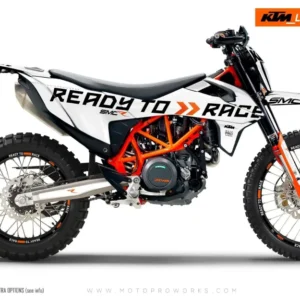 KTM 690 Enduro GRAFIIKAT - "Ready2Race" (Valkoinen)