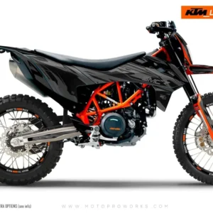 KTM 690 Enduro GRAFIIKAT - "Ripple" (Musta)