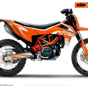 KTM 690 Enduro R GRAFIIKAT - "Torque" (Solid/Oranssi)