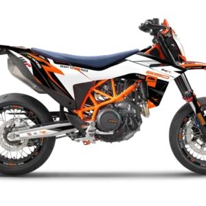 KTM 690 SMC-R 2026 GRAFIIKAT - "Torque Reloaded" (Valkoinen/Musta/Oranssi)