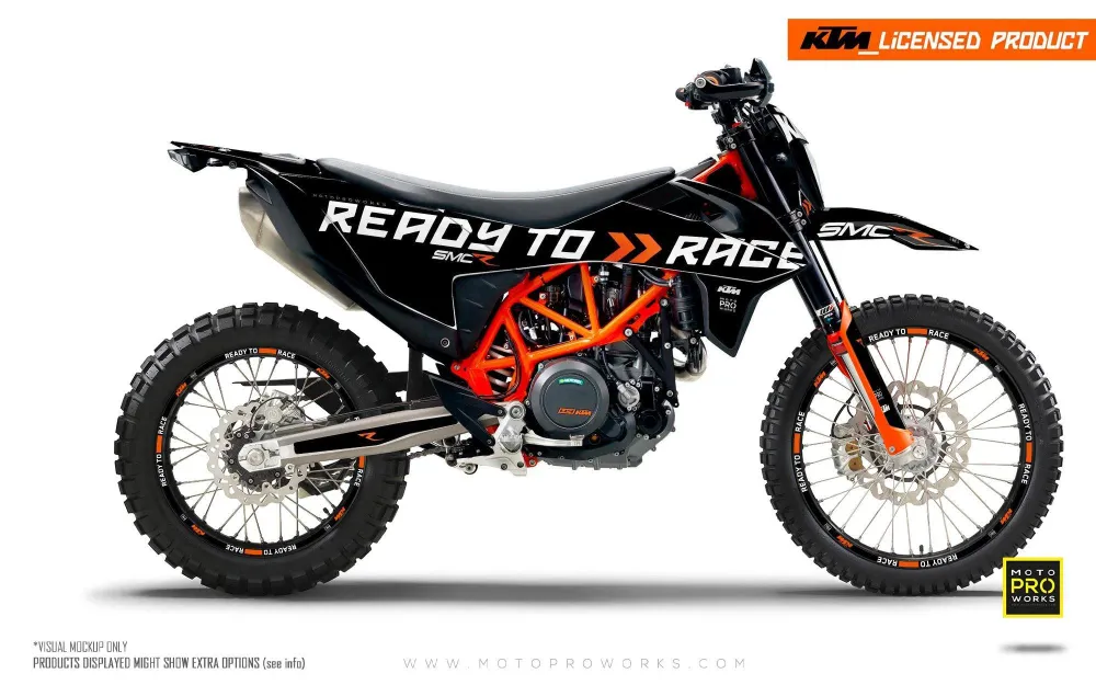 KTM 690 SMC-R GRAFIIKAT - "Ready2Race" (Musta)
