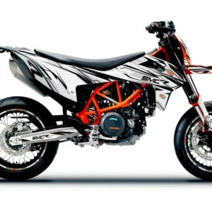 KTM 690 SMC-R GRAFIIKAT - "Ripple" (Valkoinen/Musta)