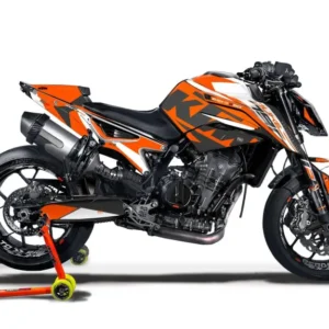 KTM 790 Duke GRAFIIKAT - "Torque" (Valkoinen/Oranssi)