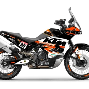 KTM 790/890 Adventure R/S 2023 GRAFIIKAT - "Atlantic" (Valkoinen/Musta/Oranssi)