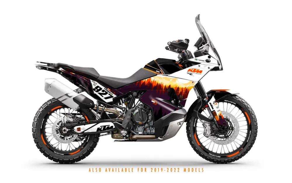 KTM 790/890 Adventure R/S GRAFIIKAT - "Abisko" (Valkoinen/Oranssi)