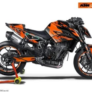 KTM 790/890 Duke GRAFIIKAT - "Fractal" (Musta/Oranssi)