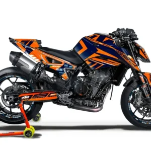 KTM 790/890 Duke GRAFIIKAT - "Rasorblade" (Oranssi/Tummansininen)