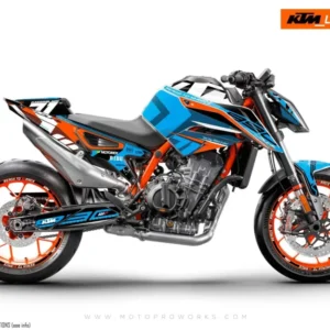 KTM 890 Duke R GRAFIIKAT - "Rasorblade" (Sininen)