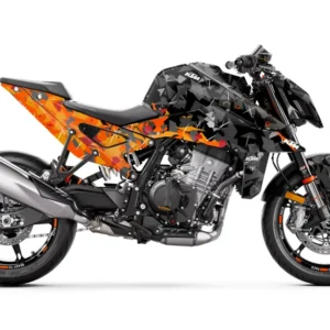 KTM 990 Duke GRAFIIKAT - "Flake" (Musta/Oranssi)