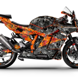 KTM 990 RC R GRAFIIKAT - "Flake" (Musta/Oranssi)