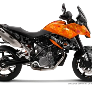 KTM 990 SM / SMR / SMT GRAFIIKAT - "Flake" (Oranssi/Musta)
