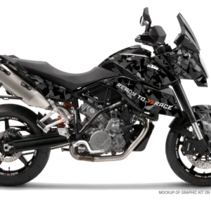 KTM 990 SM / SMR / SMT GRAFIIKAT - "Flake" (Musta)