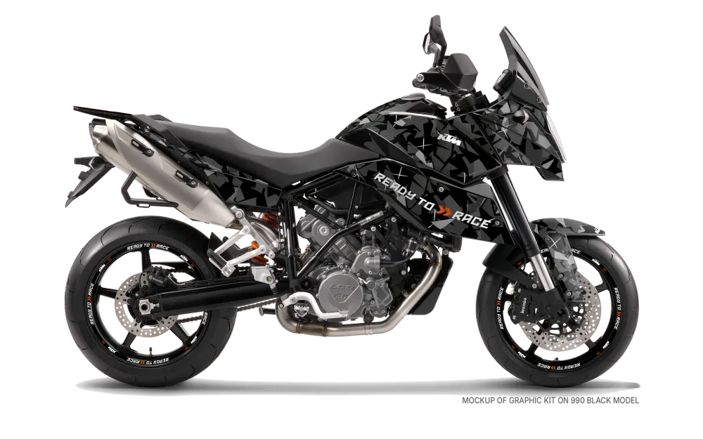 KTM 990 SM / SMR / SMT GRAFIIKAT - "Flake" (Musta)