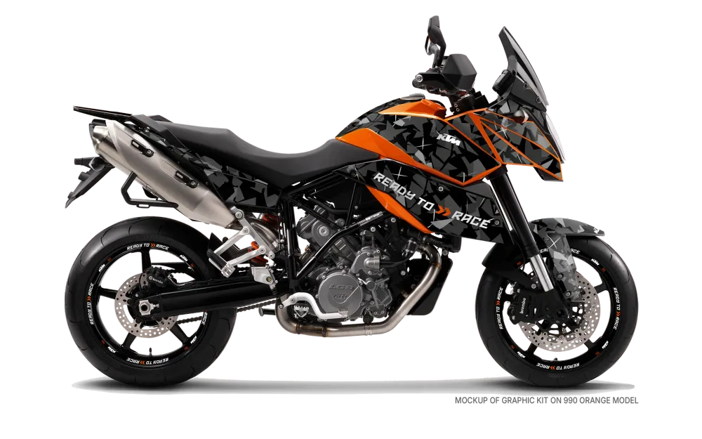 KTM 990 SM / SMR / SMT GRAFIIKAT - "Flake" (Musta)