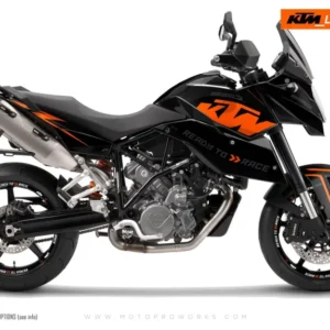 KTM 990 SM / SMR / SMT GRAFIIKAT - "Torque" (Musta/Oranssi)