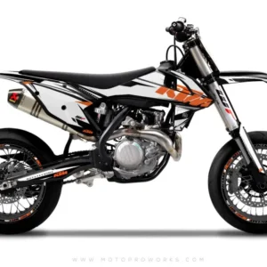 KTM EXC/SX/XC GRAFIIKAT - "REUNA" (valkoinen)