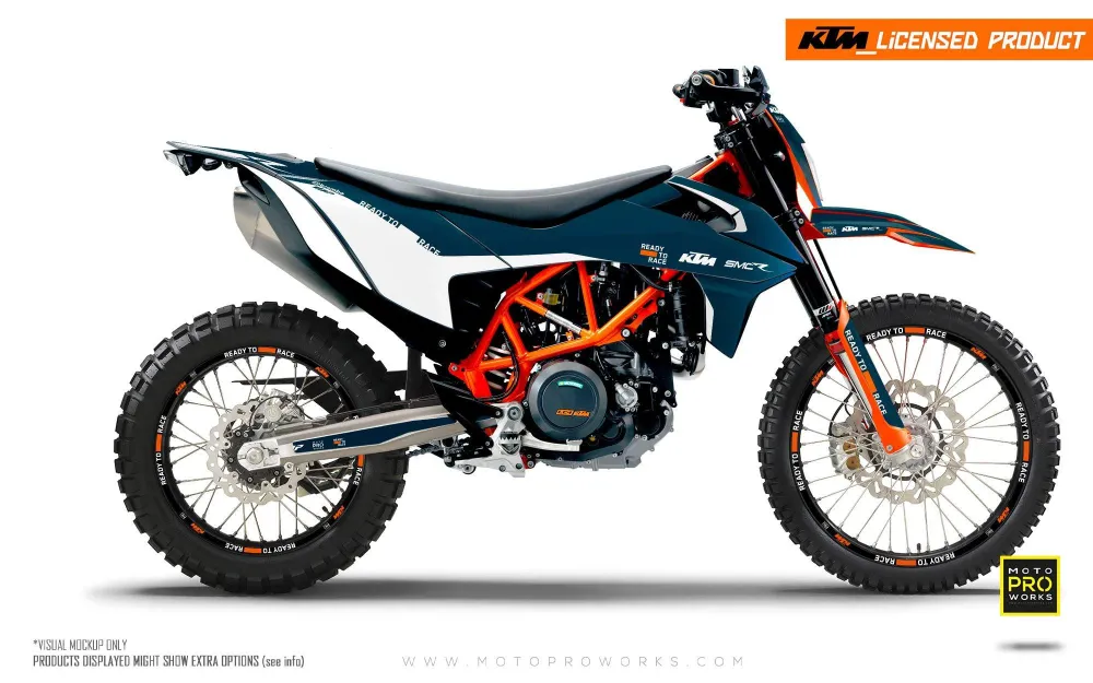 KTM GRAFIIKAT - 690 SMC-R "Fade" (Sininen)