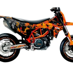 KTM GRAFIIKAT - 690 SMC-R "Flake" (Orange/Black)