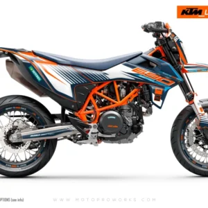 KTM GRAFIIKAT - 690 SMC-R "Fuel" (Sininen/Valkoinen/Oranssi)