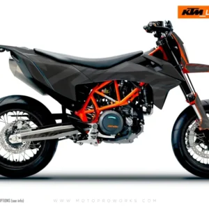 KTM GRAFIIKAT - 690 SMC-R "Script" (Harmaa)