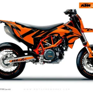 KTM GRAFIIKAT - 690 SMC-R "Script" (Oranssi)