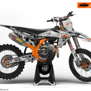KTM GRAFIIKAT - EXC/SX / 450 SMR 2023-2024 "Flake" (Musta/Harmaa)