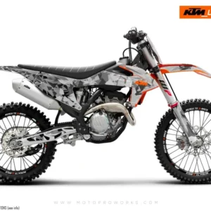 KTM GRAFIIKAT - EXC/SX "Flake" (Musta/Harmaa)