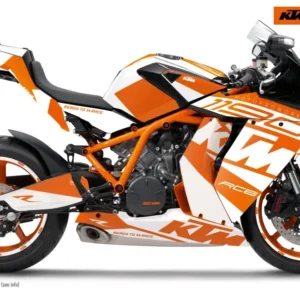 KTM RC8 1190 2011-2015 GRAFIIKAT - "Torque" (Valkoinen/Oranssi/Valkoinen)