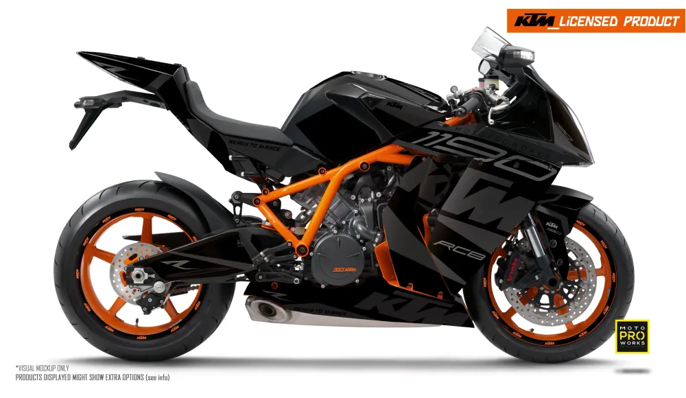 KTM RC8 1190 2011-2015 GRAFIIKAT - "Torque" (Musta)