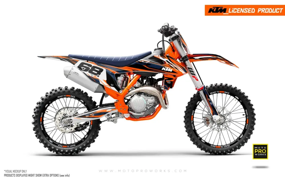 KTM SX / SX-F GRAFIIKAT - "Ripple" (Oranssi)
