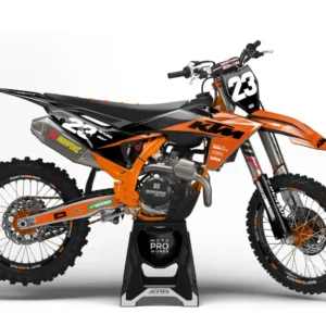 KTM XC / XC-F / XC-W GRAFIIKAT - “Ignition” (Musta/Oranssi)