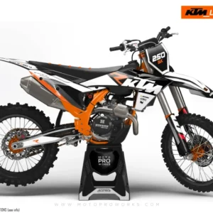 KTM XC / XC-F / XC-W GRAFIIKAT - "RR-Tech" (Valkoinen)