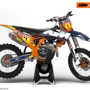 KTM XC / XC-F / XC-W GRAFIIKAT - "Waypointer" (Dawn/Honeycomb)