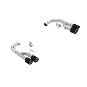 MBRP 24-25 Ford Mustang GT 5.0L T304 SS 2.5in Axle-Back Dual Rear w/ Quad Carbon Fiber Tips