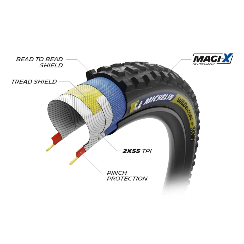 MICHELIN WILD ENDURO MS Racing Line Tumma 29x2.40 Tubeless Ready pehmeä rengas MICHELIN WILD ENDURO MS Racing Line Tumma 2...