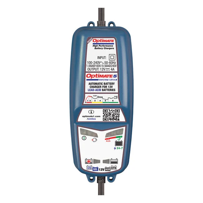 TecMate Optimate 5 12V Start-Stop & Deep Cycle -akkulaturi