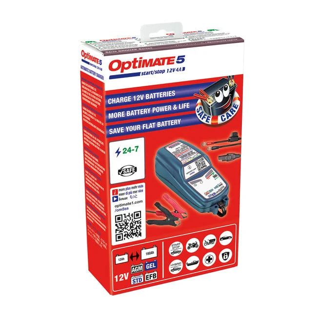 TecMate Optimate 5 12V Start-Stop & Deep Cycle -akkulaturi