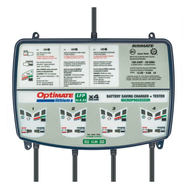 TecMate Optimate Lithium 4S 0.8A 4-pankki