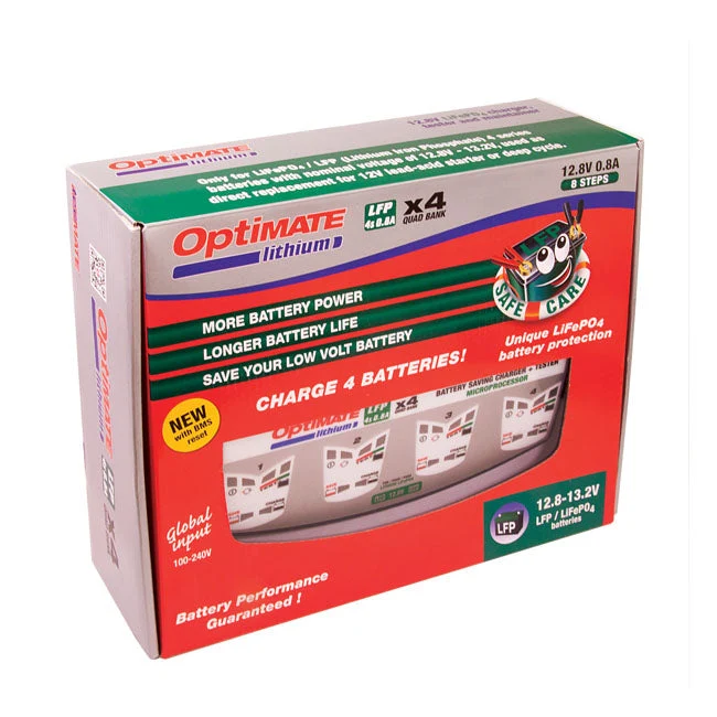 TecMate Optimate Lithium 4S 0.8A 4-pankki