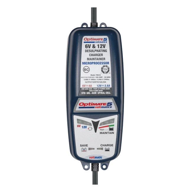 TecMate Optimate 5 Volt Matic 6/12V akkulaturi