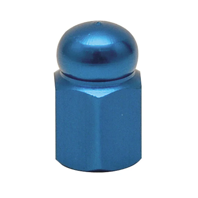 Trik Tropz venttiilinvarren korkit Alloy Hex Domed Sininen
